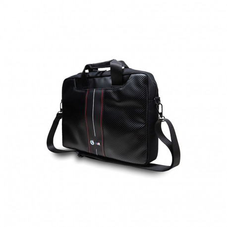 BMW Carbon & Red Stripes bag for a 16" laptop - black