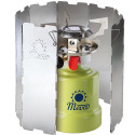 Wind shield for a camping stove burner - silver Wind shield for a camping stove burner - silver