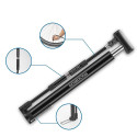 Rockbros 42322821001 floor bicycle pump - black