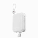 Joyroom powerbank with USB C and Lightning cables and Cutie Series stand 10000mAh 22.5W white (JR-L0