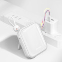 Joyroom powerbank with USB C and Lightning cables and Cutie Series stand 10000mAh 22.5W white (JR-L0