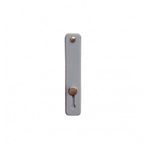 Self-adhesive finger holder with zipper - gray