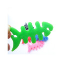 Fish-shaped headphone cable wrap - green