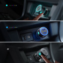 2x USB C 70W car charger with LED backlight Joyroom JR-CCN02 - black