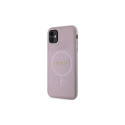 Guess GUHMN61PSAHMCP case for iPhone 11 / Xr - pink Saffiano MagSafe
