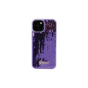 Guess Sequin Script Metal case for iPhone 15 - purple