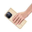 Dux Ducis Skin Pro Case For Xiaomi Redmi 11A / Poco C55 / Redmi 12C Cover Flip Card Wallet Stand Gol