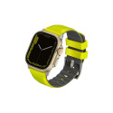 Uniq Linus Airosoft Silicone strap for Apple Watch 1/2/3/4/5/6/7/8/SE/SE2/Ultra 42/44/45/49mm - lime