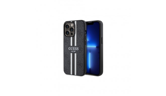 Guess GUHMP13XP4RPSK iPhone 13 Pro Max 6.7" black/black hardcase 4G Printed Stripes MagSafe