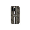 Guess GUHMP13LP4RPSW iPhone 13 Pro / 13 6.1" brown/brown hardcase 4G Printed Stripes MagSafe