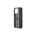 Guess GUHMP13XP4RPSK iPhone 13 Pro Max 6.7" black/black hardcase 4G Printed Stripes MagSafe