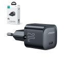 Mini charger USB C 20W PD Joyroom JR-TCF02 - black Mini charger USB C 20W PD Joyroom JR-TCF02 - black