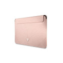 Guess Saffiano Triangle Logo case for a 16" laptop - pink Guess Saffiano Triangle Logo case for a 16" laptop - pink