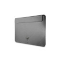 Guess Saffiano Triangle Logo case for a 14" laptop - silver