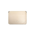 Guess Saffiano Triangle Logo case for a 14" laptop - beige Guess Saffiano Triangle Logo case for a 14" laptop - beige