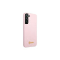 Guess GUHCS22MLSLMGLA S22+ S906 lavender/lavender hardcase Silicone Script Metal Logo