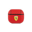Ferrari FESA3CARE AirPods 3 cover red/red On Track PU Carbon