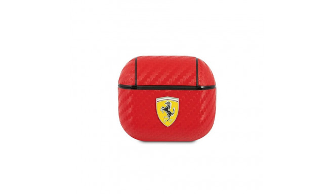 Ferrari FESA3CARE AirPods 3 cover red/red On Track PU Carbon