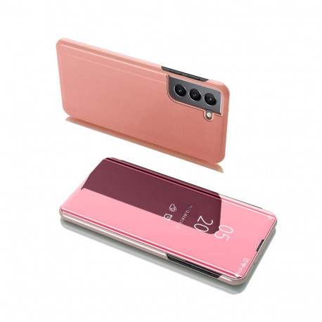 Clear View Case Flip Cover for Samsung Galaxy S22 + (S22 Plus) pink