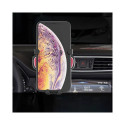 Gravity smartphone car holder for air vent with air freshener silver (YC06)