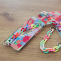 Color Chain Case gel flexible elastic case cover with a chain pendant for Samsung Galaxy S20 FE 5G m