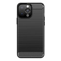 Carbon Case Flexible Cover TPU Case for iPhone 13 Pro black
