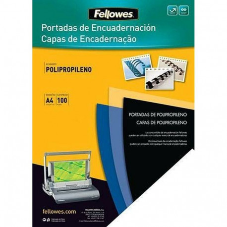 Kate Fellowes Futura 100 Ühikut Köitja Must A4 polüpropüleen Plastmass (100 Ühikut)