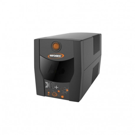 Infosec UPS X1+ 1000 Backup Power Supply 1000VA, 500W, 2× FR/Schuko