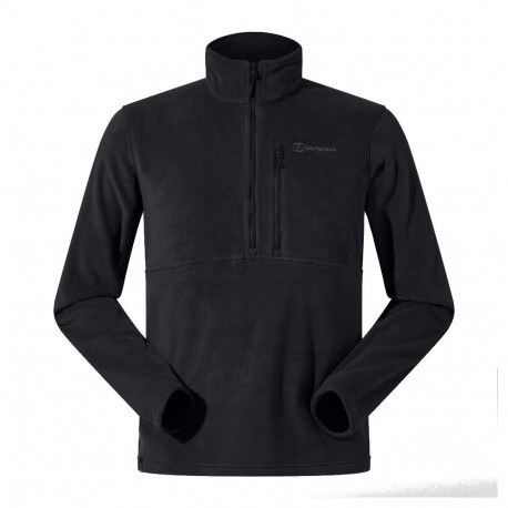 BERGHAUS Prism Half Zip Polartec® Fleece - men's fleece sweatshirt, size L (black)