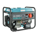 Könner & Söhnen KS 7000E-3 engine-generator 5000 W 25 L Petrol Black, Teal