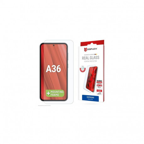 Displex Screen Protector (10H) for Samsung Galaxy A36, Eco Mounting Frame, scratch resistant