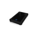 "ICY BOX IB-233U3-B Externes USB-A 3.0 Gehäuse für 2,5"" SATA HDD/SSD mit Silikon-Schutzhülle"