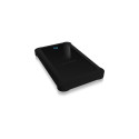 "ICY BOX IB-233U3-B Externes USB-A 3.0 Gehäuse für 2,5"" SATA HDD/SSD mit Silikon-Schutzhülle"