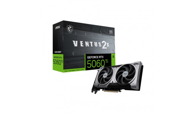 MSI GeForce RTX 5060 Ti 16G VENTUS 2X OC PLUS | NVIDIA | 16 GB | GeForce RTX 5060 Ti | GDDR7 | HDMI 