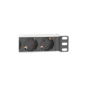 10" pistikuriba alumiiniumprofiiliga, 4-kohalised turvapistikupesad | DN-95418