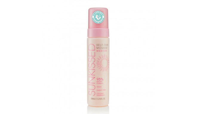 SUNKISSED SELF-TAN MOUSSE MEDIUM COCONUT FRAGRANCE 200ML