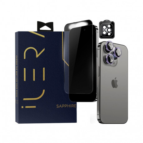 iLera Sapphire Ultra + Glass for iPhone 15 Pro Max