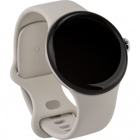 Google Pixel Watch 3 WiFi -älykello, 41 mm, Porcelain / Polished Silver