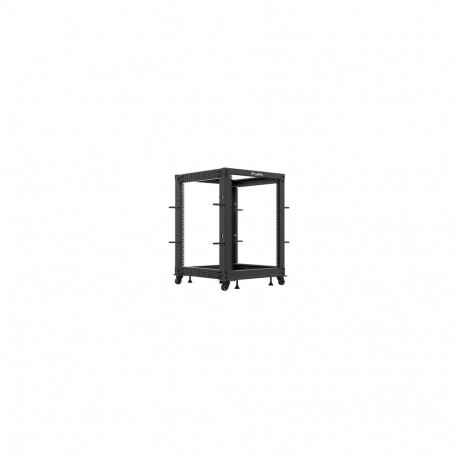 LANBERG Open rack 19inch 15U 600x600-1100 adjustable black