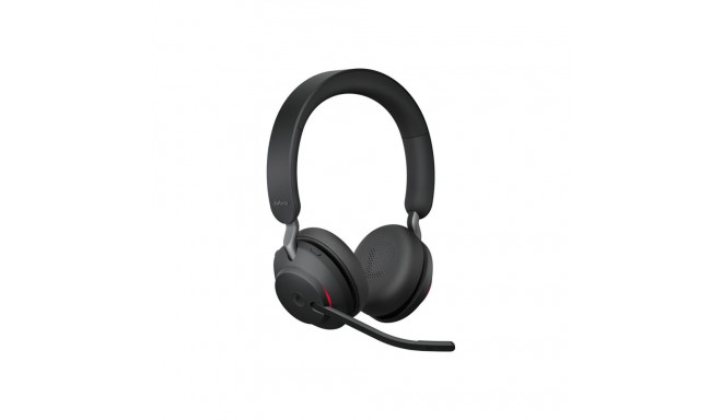 JABRA Evolve2 65 MS stereo on-ear Bluetooth juhtmevaba USB-A mürasummutav must laadimisalusega kõrva