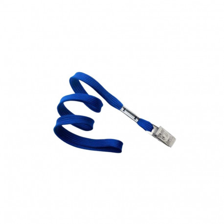 Necklace with crocodile fastening blue