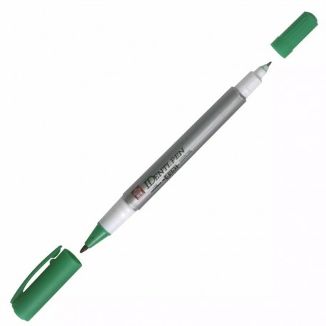 Permanentne marker SAKURA Identi-Pen kahe otsaga 0,4/1,0mm roheline