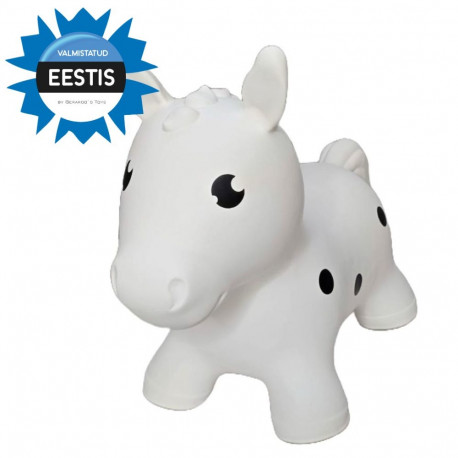 Gerardo's Toys Jumpy hüppeloom Hobune pakendis, valge