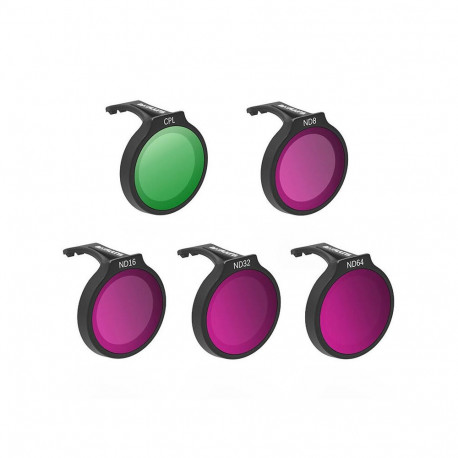 SUNNYLIFE set of five filters for DJI Neo CPL+ND8+ND16+ND32+ND64