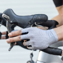 Rockbros Rockbros Breathable Short Finger Cycling Gloves, Size: L - Gray