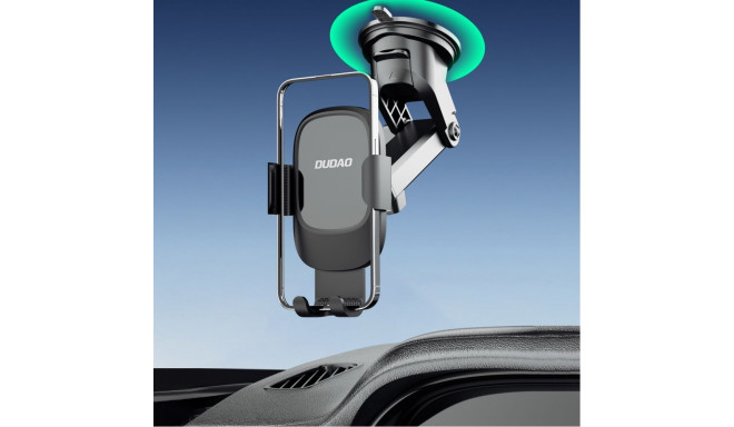 Dudao Dudao F5N+ smartphone holder with suction cup, gravity - black