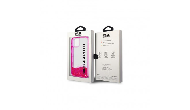 Karl Lagerfeld Karl Lagerfeld KLHCP14SLCKVF iPhone 14 6,1" rowy/pink hardcase Liquid Glitter Elong