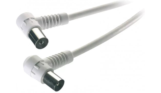 Vivanco antenna cable with angle 1.5m, white