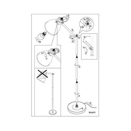 FIXT LIGHT MOUNT PRIDDY 49471 40W E27