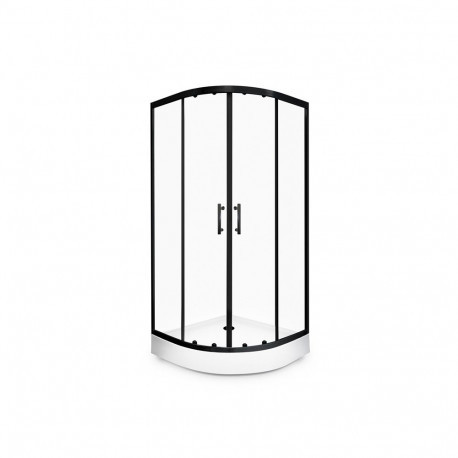 SHOWER ENCL QA098-80 KORFU BLACK 2P